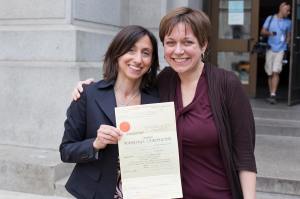 First same-sex couple to get a license in Pennsylvania - courtesy of the Human Rights Campaign